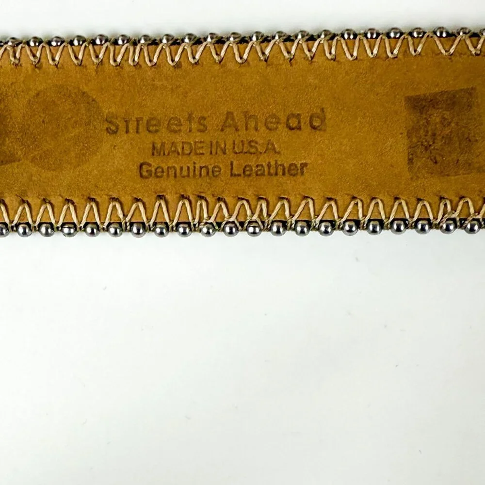 Streets Ahead Genuine Leather Snake Print Bracelet Sterling Silver Clasp